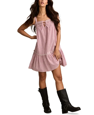 Lucky Brand Women's Easy Cotton Sleeveless Mini Day Dress
