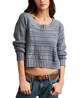 Lucky Brand Women's Off-The-Shoulder Cotton Sweater