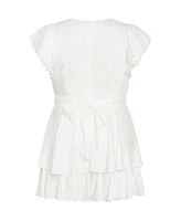 City Chic Plus Sunny Playsuit