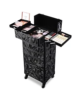 Byootique 3-Piece Makeup Train Cases Cosmetic Organizer Kit Wheel Cb Dusk