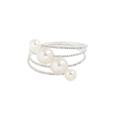 Sohi Gold-Plated Pearl Bracelet