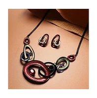 Sohi Textured Stone Jewellery Set