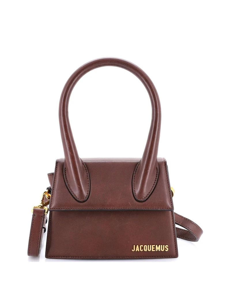 Pre-Owned Jacquemus Moyen Le Chiquito Bag Leather
