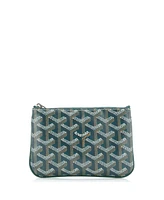 Pre-Owned Goyard Mini Senat Zip Pouch Coated Canvas