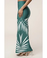 Jluxlabel Women's Palm Print Fantasy Skirt Set
