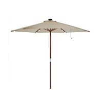 Led Solar String Light Cool White Fit for -Rib 8ft 9ft Wooden Outdoor Patio Umbrella