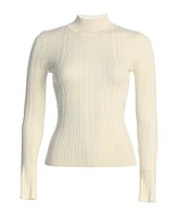 Jluxlabel Women's Ribbed Mock Neck Top