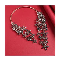 Sohi Crytstal-Cluster Statement Necklace