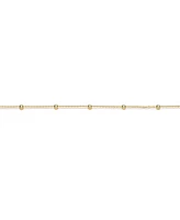 14K Gold Plated Beaded Necklace
