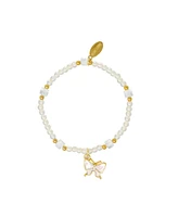 Zomi Gems Girls Butterfly Bead Dainty Bracelet Set