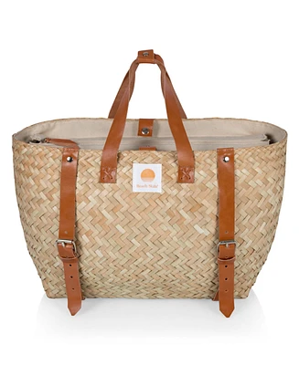 Beach State Hermosa Woven Beach Cooler Tote Bag