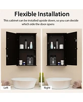 Bathroom Wall Cabinet with Single Mirror Door