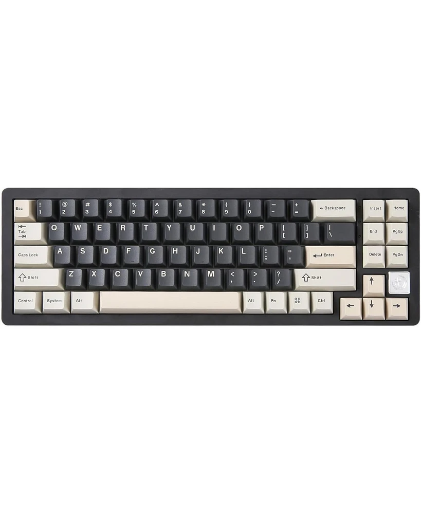 Yunzii AL71 75% Mechanical Keyboard,Full Aluminum Cnc,Hot Swappable Gasket,2.4GHz Wireless BT5.0/Usb-c Wired,Nkro Programmable Rgb Backlight Creamy Ty