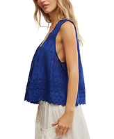Free People Women's Marina Cotton Eyelet Tank Top