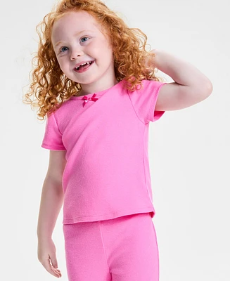 Epic Threads Toddler Girls Ribbed Short-Sleeve Tee, Exclusively at Macy's