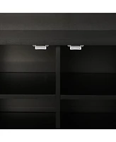 Entryway Bench with Coat Rack & Adjustable Shelves