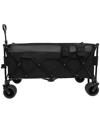 Foldable Utility Wagon - 480lb, All-Terrain, No Assembly