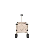Heavy Duty Foldable Wagon Cart - 220lb Capacity