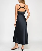 Bcx Juniors' Sleeveless Cowlneck A-Line Dress