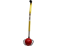 Ultimate Shotput & Hammer Retrieving Tool, Adjustable 6 Heights (24"-29"), Sturdy Steel, Deep Cup for Secure Pick-Up, Ergonomic Foam Handle,