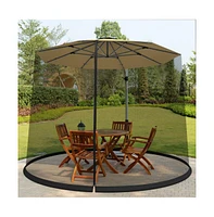 9 -10 Feet Outdoor Umbrella Table Screen Mosquito Bug Insect Net