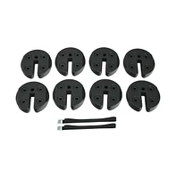 8 pieces Weight Plates Patio Canopy Tent Gazebo Shade Umbrella Water Filled
