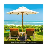 40LBS 21.5Inch Round Outdoor Umbrella Base