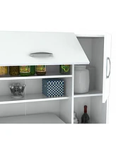Wooden Kitchen Storage Cabinet for Pantry and Home Organization