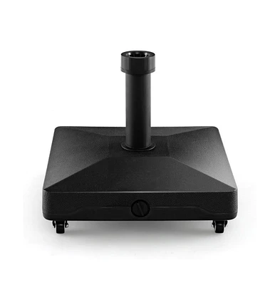 Fillable Umbrella Base Stand with Lockable Universal Wheels