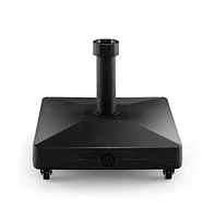 Fillable Umbrella Base Stand with Lockable Universal Wheels