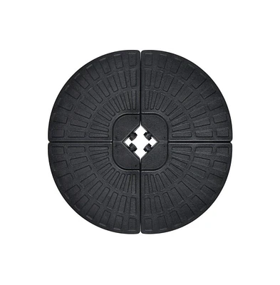 4 Pieces Outdoor Cantilever Offset Patio Umbrella Base