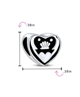 Bling Jewelry Celtic Knot Claddagh Heart Charm Bead in Sterling Silver for European Bracelets