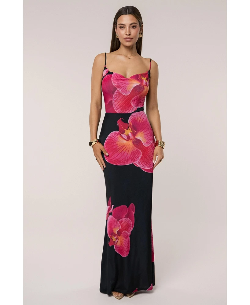 Jluxlabel Women's Floral Petal Dreams Cowl Top
