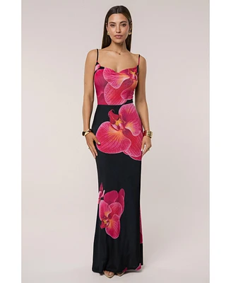 Jluxlabel Women's Floral Petal Dreams Cowl Top