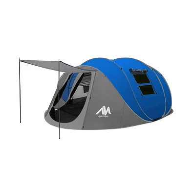 Ayamaya Adobe Xl Instant Set-Up Pop-Up Family Tent – 4–6 Person Waterproof Shelter with Front Vestibule, Double Layer Protection, and No