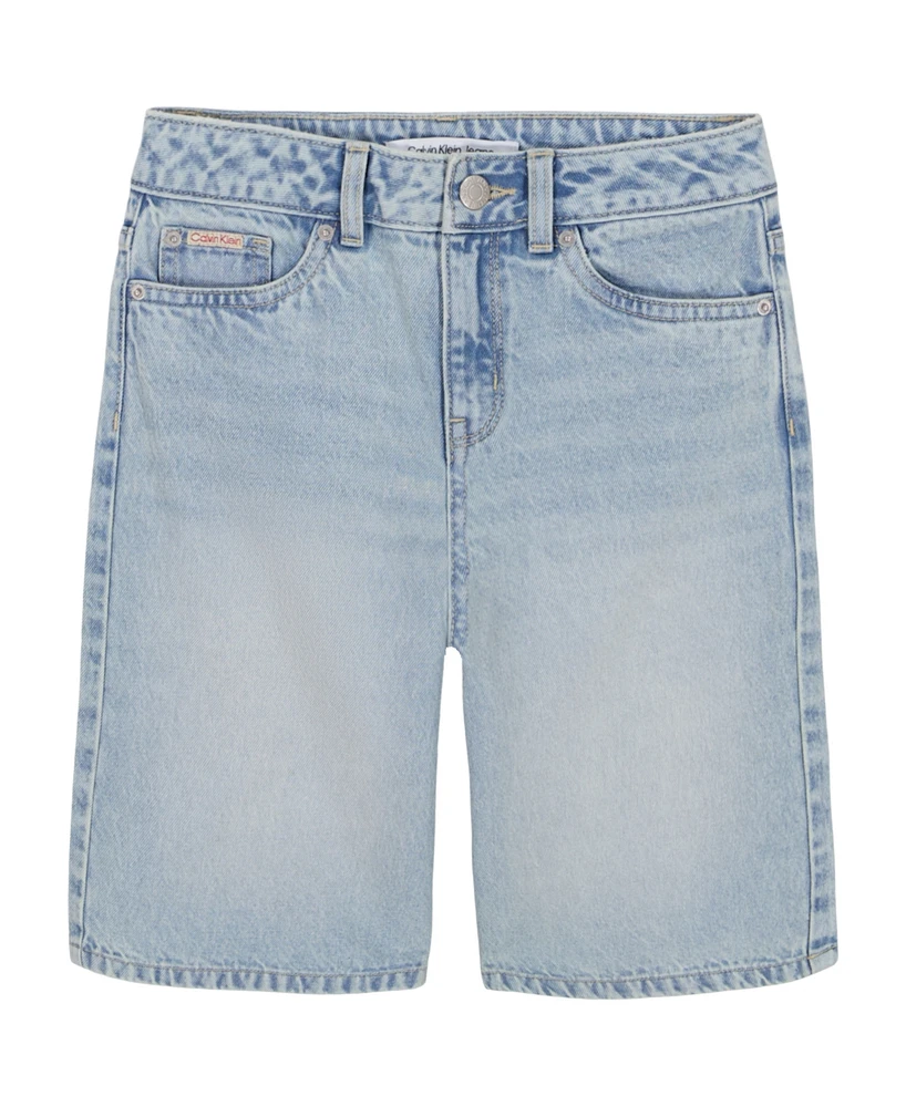 Clavin Klein Big Girls Denim Jort Shorts