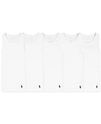 Polo Ralph Lauren Big Boys Tank Undershirts, 5 Pack