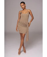 Jluxlabel Women's Golden Dusk Sequin Dress