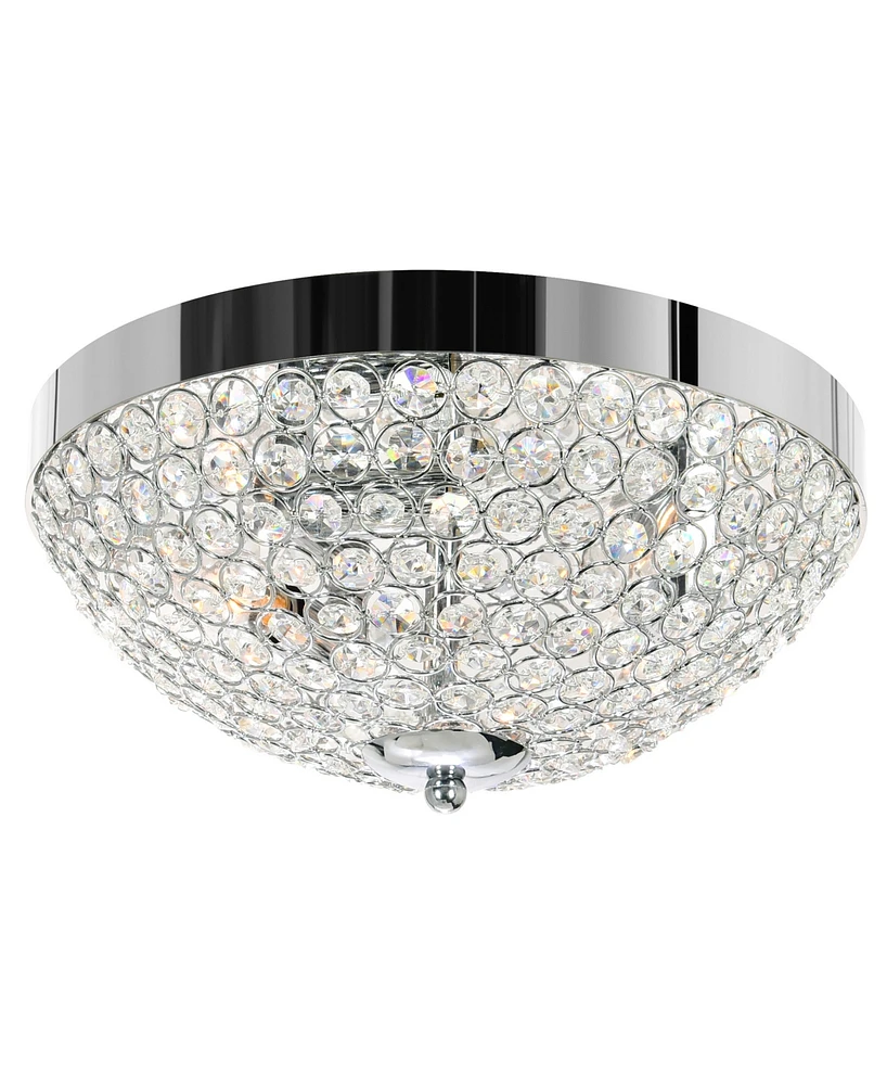 Cwi Lighting 6" Metal Globe 3 Light Bowl Flush Mount