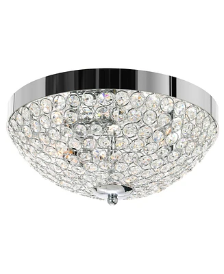 Cwi Lighting 6" Metal Globe 3 Light Bowl Flush Mount