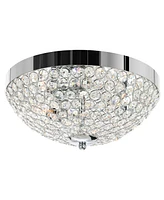 Cwi Lighting 6" Metal Globe 3 Light Bowl Flush Mount
