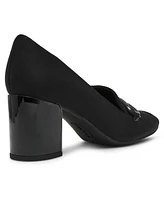 Anne Klein Women's Toni Stretch Block Heel Tailored Pumps