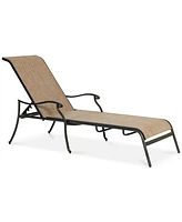 Closeout! Beachmont Ii Outdoor Sling Chaise Lounge, Created for Macy's