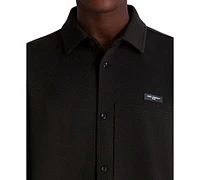 Karl Lagerfeld Paris Men's Criss-Cross Logo Shirt