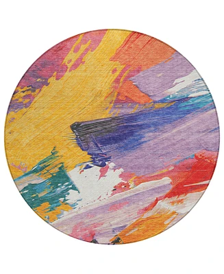 Addison Chantille Machine Washable ACN1512 8'x8' Round Area Rug