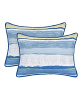 J by J Queen Bold Seashore -Pc. Quilt Set