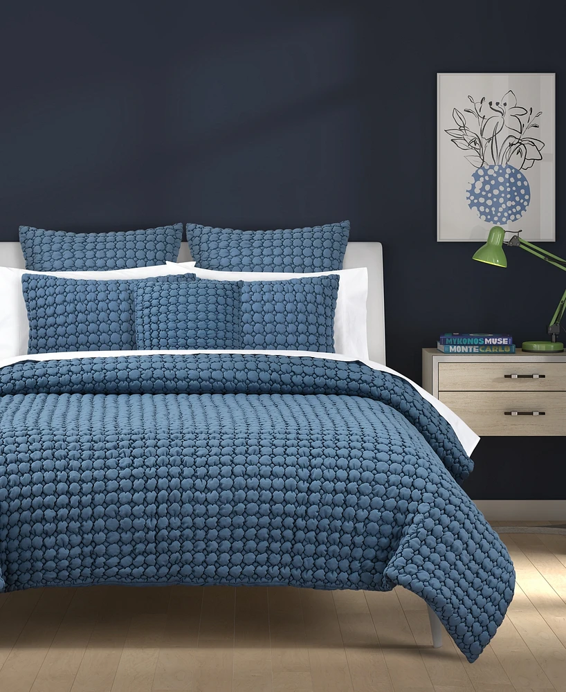 J by Queen Bold Cloud Puff -Pc. Quilt Set