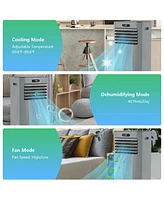 8000 Btu(Ashrae) 3-in-1 Portable Air Conditioner with Remote Control