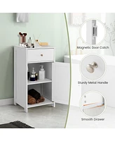 Bathroom Cabinet with Drawer Single Door with Adjustable Shelf