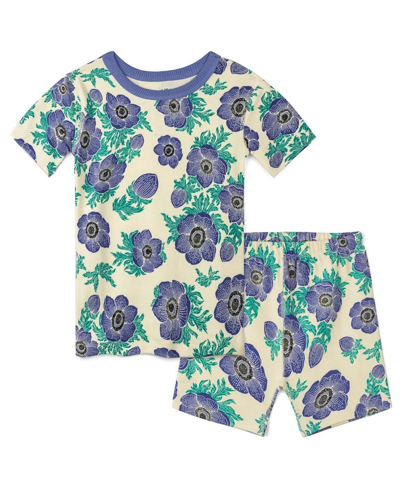 Mightly Toddler Fair Trade 100% Organic Cotton Tight Fit Shortie Pajamas
